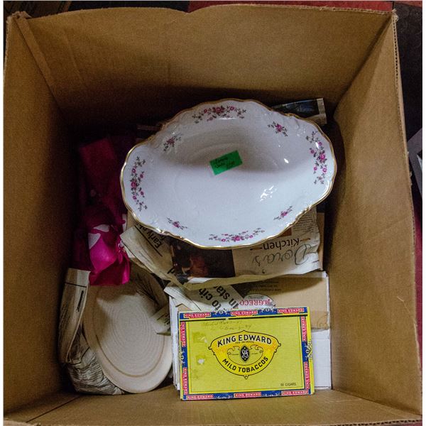 LARGE BOX OF ASSORTED VINTAGE ESTATE