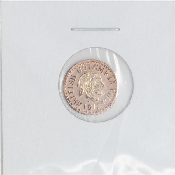 SCARCE 1917 BRITISH COLUMBIA GOLD TOKEN 10K GOLD