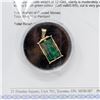 Image 4 : MGI CERTIFIED NATURAL EMERALD 14K GOLD BEZEL