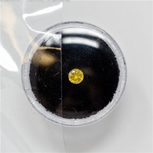 MGI CERTIFIED 0.33CT FANCY DEEP YELLOW DIAMOND