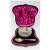 Image 1 : 1886 .925 SILVER CHRISTENING BOWL/SPOON SET, 138g