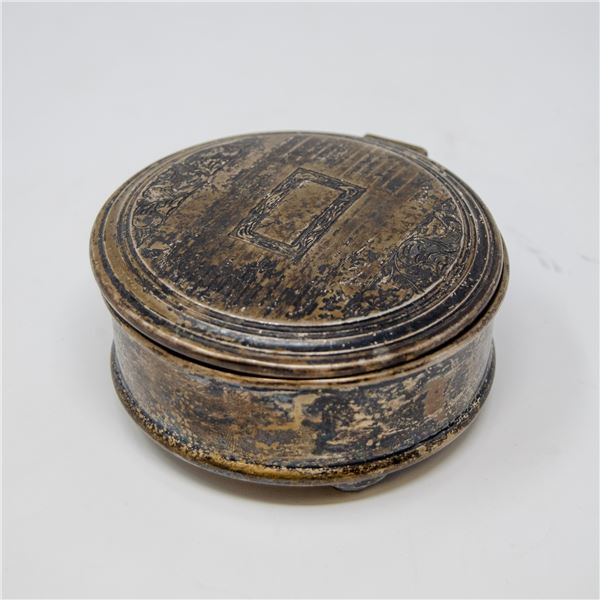 VINTAGE .925 SILVER STAMPED CONTAINER, 156g ASW