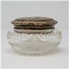 Image 2 : VINTAGE .925 SILVER TOP CRYSTAL BOWL, 64g ASW