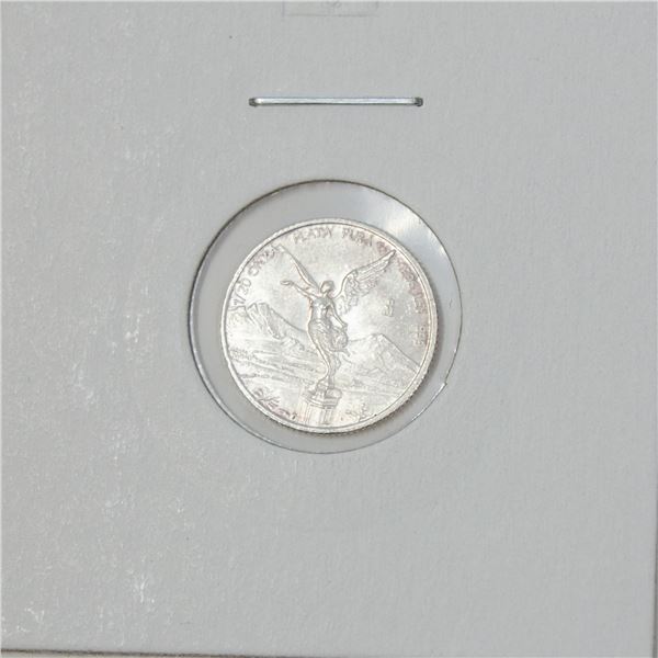 1996 FINE SILVER MEXICO 1/20THoz ANGEL BULLION