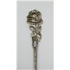 Image 3 : .835 SILVER STAMPED POSE AND LEAF SPOON, 9.63g