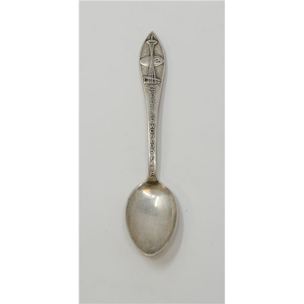 .925 SILVER STAMPED SEATTLE WORLDS FAIR SPOON
