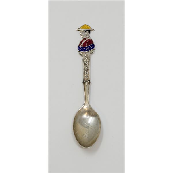 VINTAGE .925 SILVER STAMPED RCMP SPOON, 8.65g