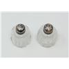 Image 2 : PAIR OF VINTAGE .925 SILVER CRYSTAL