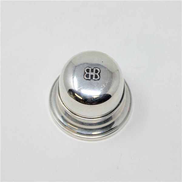 BIRKS STERLING SILVER RING BOX, BROKEN HINGE,