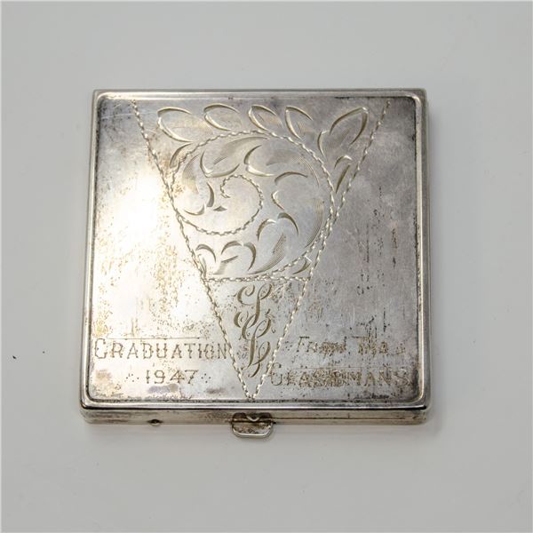 .925 SILVER STAMPED CANADA POWDERCASE, 136g TW