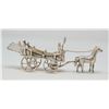 Image 1 : .835 SILVER TESTED COLLECTORS CART & HORSES, 80g
