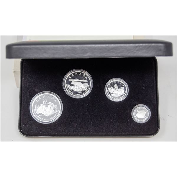 2004 ARCTIC FOX FINE SILVER 1.85oz TOTAL WEIGHT