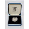Image 1 : 2000 UK SILVER PROOF DRAGON 1 POUND COIN IN CASE