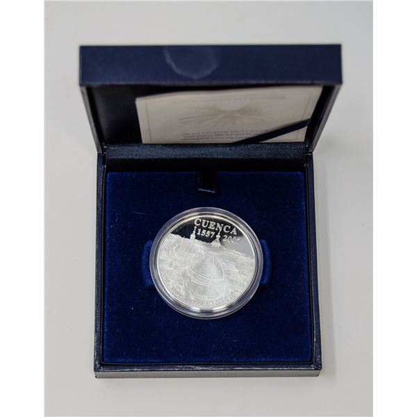 2007 SILVER ECUADOR UN SUCRE 27G PROOF COIN