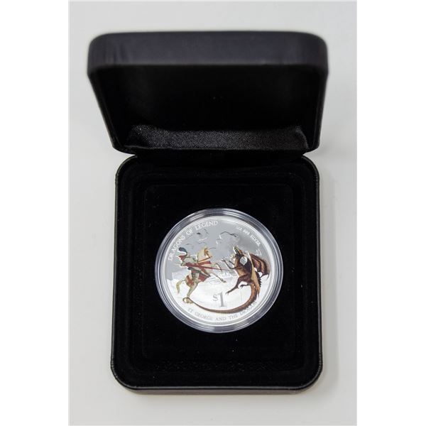 2012 1oz SILVER ST. GEORGE & DRAGON TUVALU