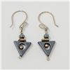 Image 1 : .925 SILVER  STAMPED GEMSTONE EARRINGS, 3.98g