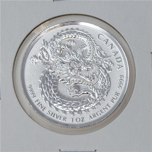 2019 FINE .9999 SILVER DRAGON CANADA
