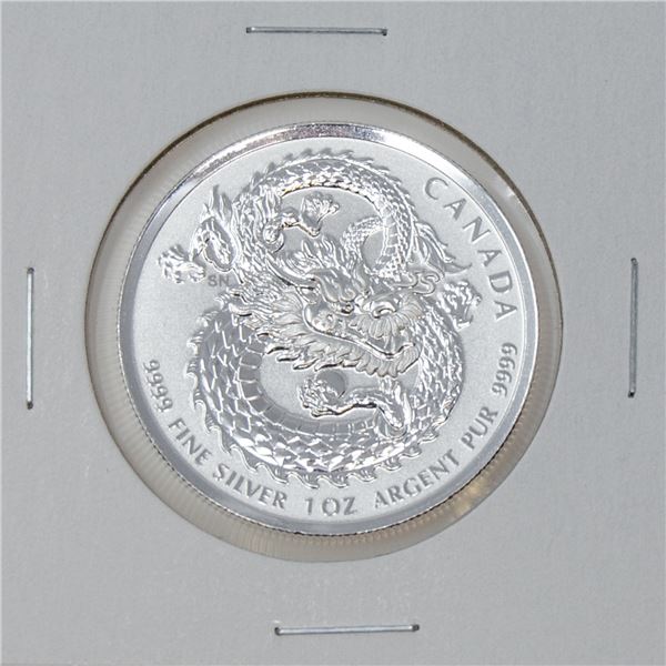 2019 FINE .9999 SILVER DRAGON CANADA