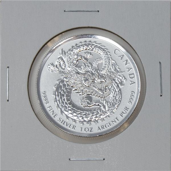 2019 FINE .9999 SILVER DRAGON CANADA