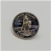 Image 1 : 1873-1998 STERLING SILVER RCMP MINI $1 PIN, 2.60g