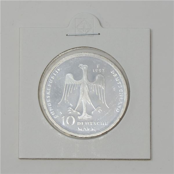 1995 SILVER GERMANY 10 MARKS COMMEMORATIVE COIN