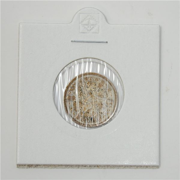 1936 SILVER GREAT BRITAIN 6 PENCE COIN, 2.70g