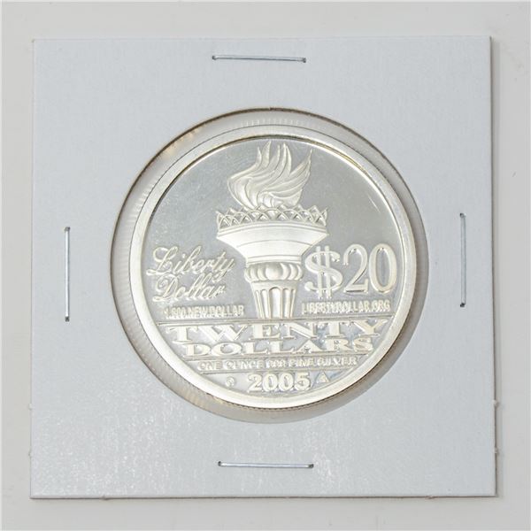 2005 FINE .999 SILVER 1oz LIBERTY USA