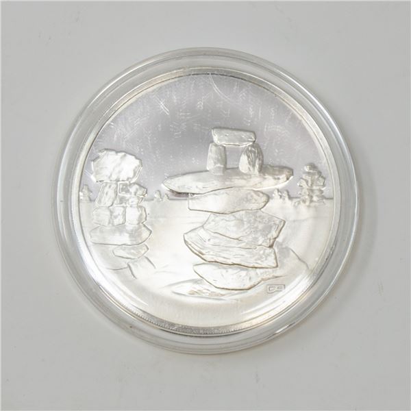 STERLING SILVER INUKSHOOKS 41.35gr PR MEDALLION