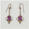 Image 1 : .925 SILVER  STAMPED GEMSTONE EARRINGS, 3.30g