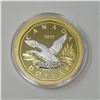 Image 1 : 2019 CANADA 5oz SILVER GOLD PLATED FLYING LOON
