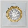 Image 2 : 1993 SAM TOWN FINE SILVER $10 CASINO TOKEN, 36.56g