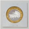 Image 2 : 1993 SAM TOWN FINE SILVER $10 CASINO TOKEN, 36.56g