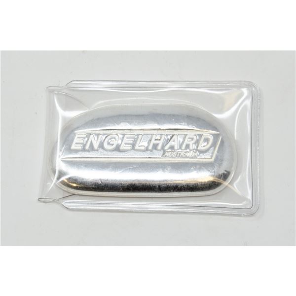 ENGELHARD AUSTRALIA FINE 2oz SILVER POURED BAR