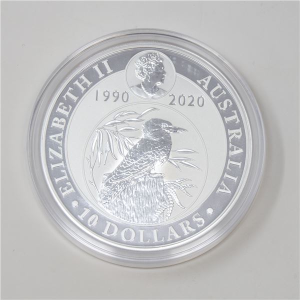 2020 AUSTRALIA FINE SILVER 10oz KOOKABURRA