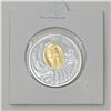 Image 1 : 2001 SILVER GOLD PLATE CANADA $5 PROOF COIN,