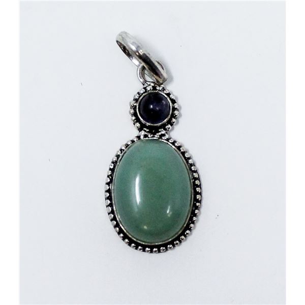 VINTAGE .925 SILVER MARKED GEMSTONE RING, 8.9g