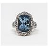 Image 1 : VINTAGE .925 SILVER MARKED GEMSTONE RING, 6.5g, SIZE 7