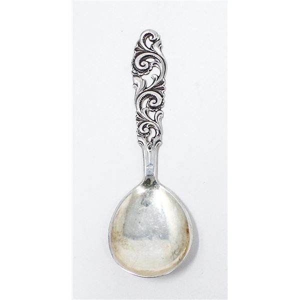 VINTAGE .925 SILVER MARKED FANCY BABY SPOON,