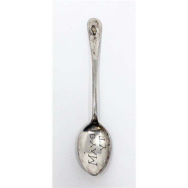 VINTAGE .925 SILVER MARKED GOLD NUGGET SPOON,