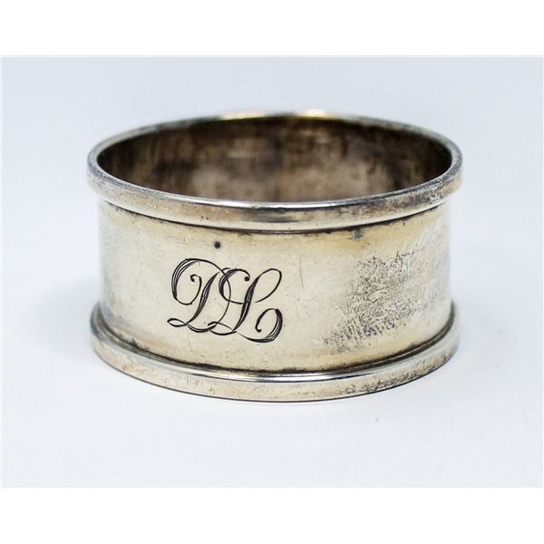 VINTAGE .925 SILVER HALLMARKED NAPKIN RING, 13.1g