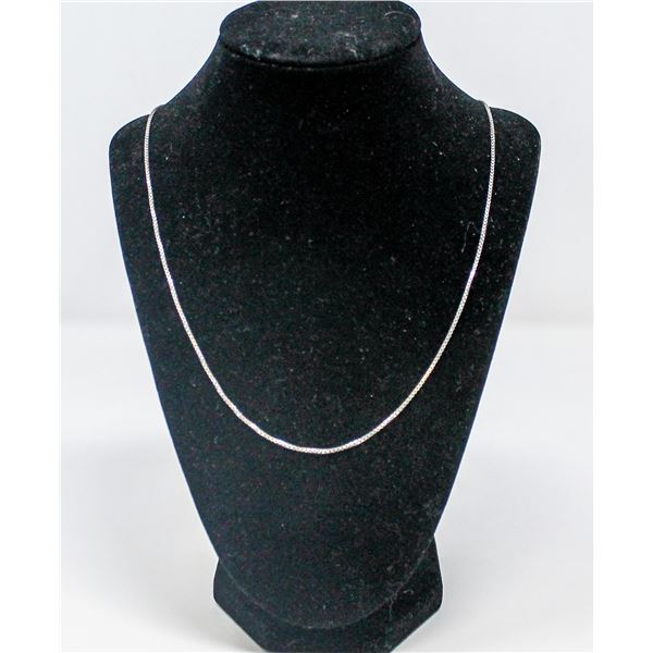 .925 SILVER STAMPED BOX NECKLACE/CHAIN, 5.4g
