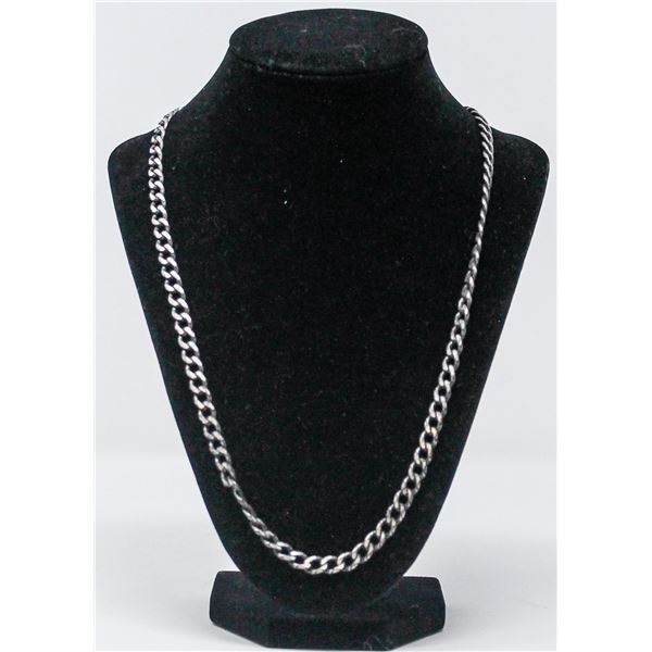 .925 SILVER STAMPED CHAIN NECKLACE, 38.5g
