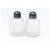 Image 1 : STERLING SILVER CRYSTAL SALT AND PEPPER SHAKERS