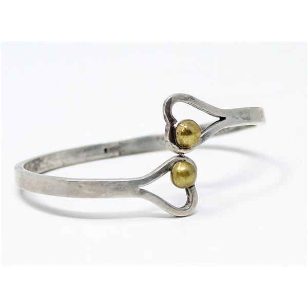 VINTAGE .925 SILVER STAMPED BRACELET, 25.8g