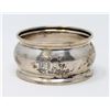 Image 1 : VINTAGE .925 SILVER STAMPED NAPKIN RING, 11.1g