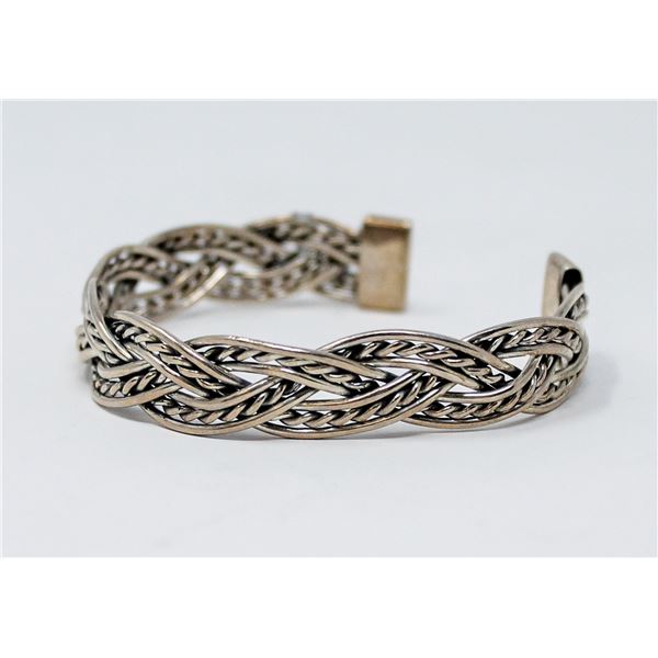 .925 SILVER STAMPED BRACLET, 24.3g