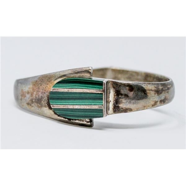 .925 SILVER STAMPED GEMSTONE BRACLET, 63.4g