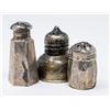 Image 1 : X3 .925 SILVER STAMPED PAIR SALT/PEPPER SHAKERS,