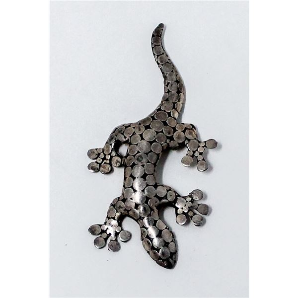 .925 SILVER STAMPED COLLECTORS GECCO FIGURE,