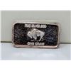 Image 2 : 1 GRAM FINE SILVER BUFFALO BULLION BAR